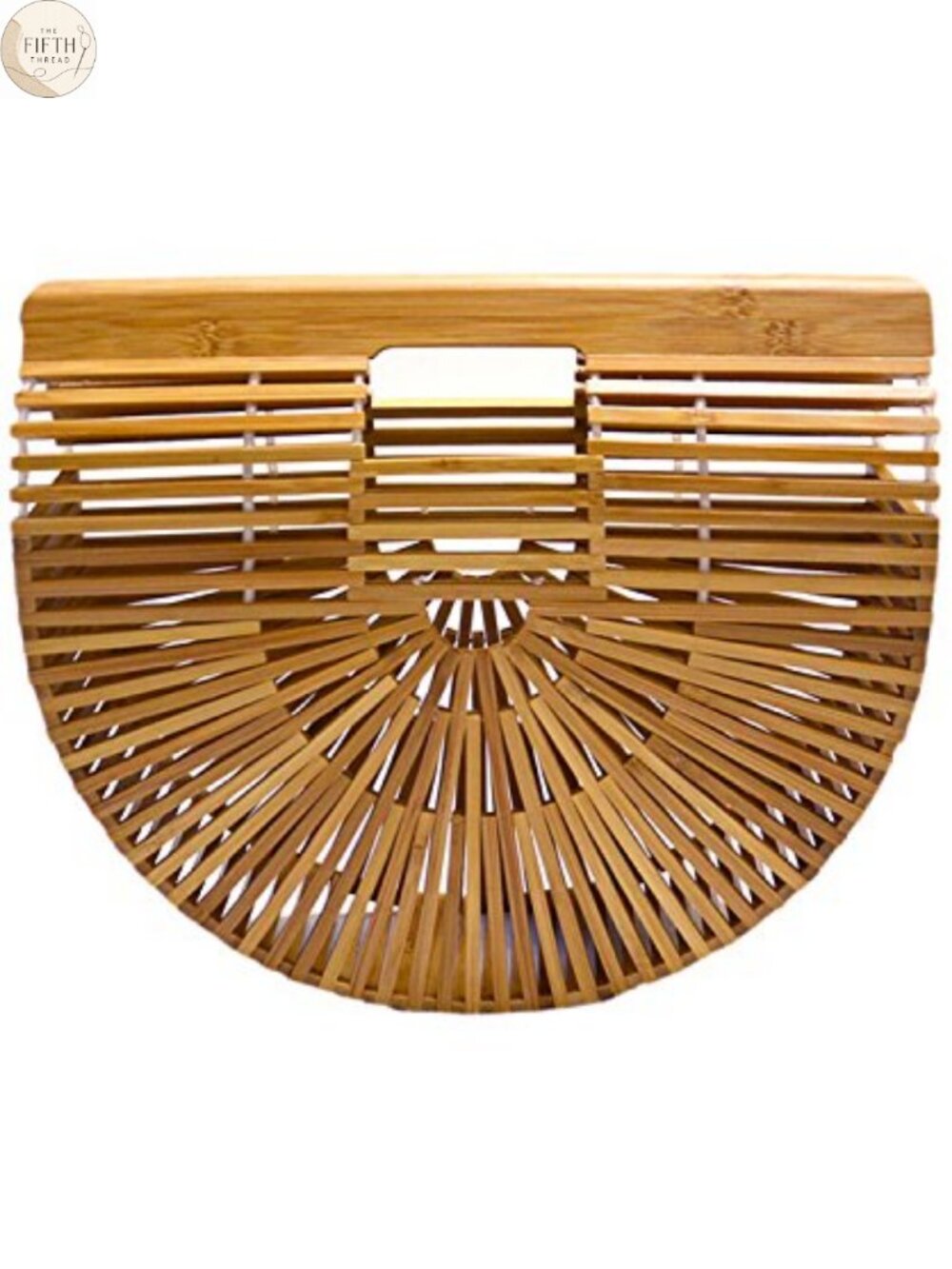 Handmade 100% Bamboo Large Tote Bag Straw Beach Bag Satchel